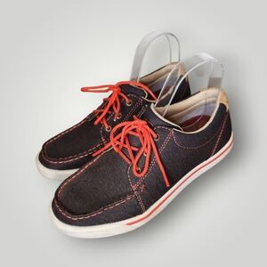 Twisted X Casual Shoes Womens Classic Lace Up Black Grenadine WCA0042 size 7.5